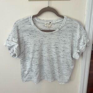 Women’s White and Black LA Hearts Short Sleeve Crop Tee | PacSun